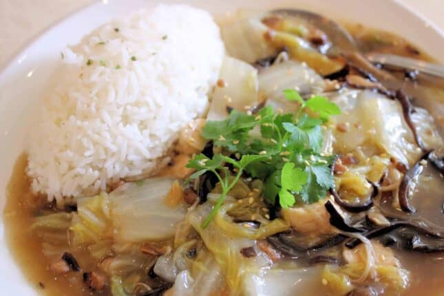 Braised Cabbage with Rice