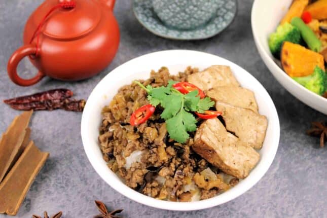 Braised Tofu with Rice